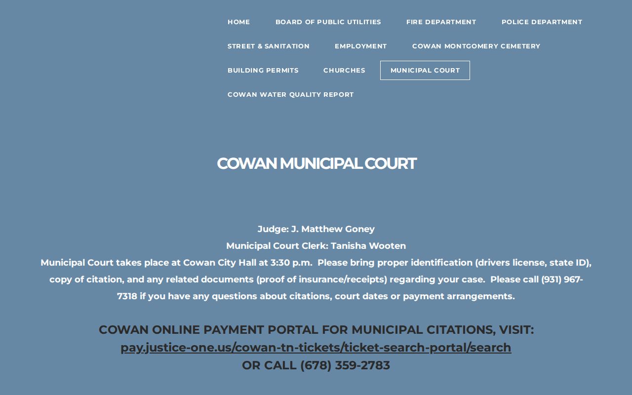 Franklin County Cowan court record preparation and 3:30 p.m. schedule