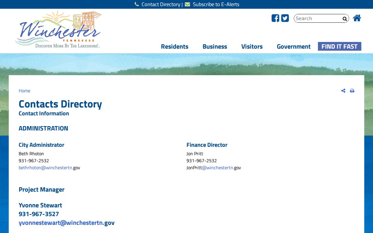 Winchester court records clerk contact information