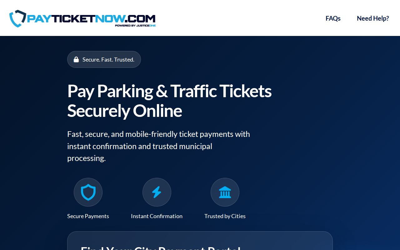 Cowan JusticeOne public ticket portal shell
